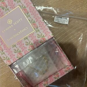 Kendra Scott x LoveShackFancy Pink Floral Bow Necklace